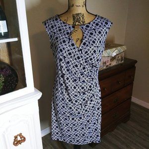 Enfocus Studio Geometric Sleeveless Dress